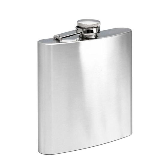 Imagem de Cantil Inox Frasco 200Ml Garrafa Whiskeira Bolso Bar Cor