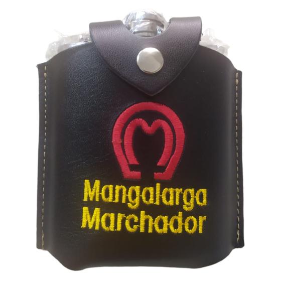 Imagem de Cantil Porta Whisky Móvel Porta Bebida Leve Resistente Com Capa De Cinto
