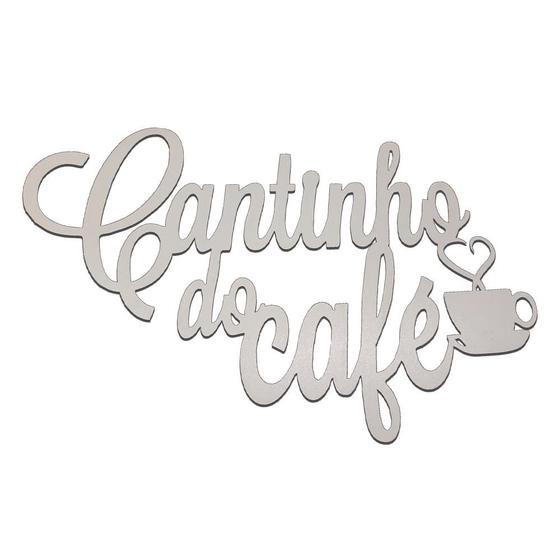 Imagem de Cantinho do Café Decoração IV em MDF - Branco