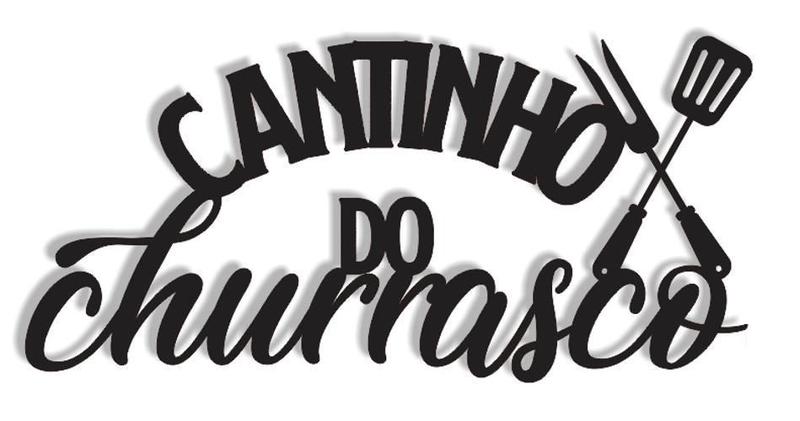 Imagem de Cantinho Do Churrasco 45X21Cm Lettering Madeira Mdf Parede - Império das artes