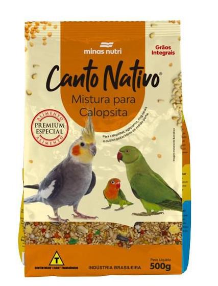 Imagem de Canto Nativo Mistura para Calopsita  500g - Minas Nutri