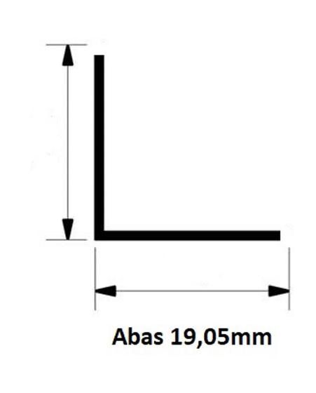 Imagem de Cantoneira Al L 3/4 3m, Bronze