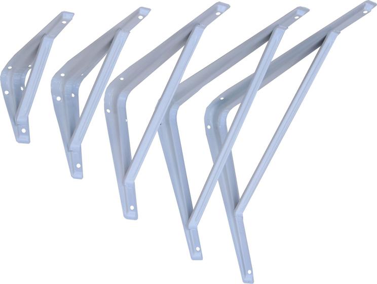 Cantoneira Suporte de Aço para Prateleira 12x14 Pol. Branco - FERCAR Menor preço em Cantoneira Suporte de Aço para Prateleira 12x14 Pol. Branco - FERCAR
