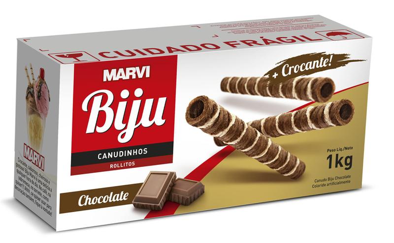 Imagem de Canudo Biju Chocolate 1,0 Kg  Marvi
