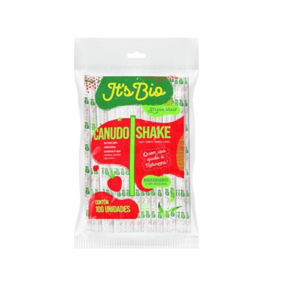 Imagem de Canudo Bio Shake sachê Strawplast com 100 unidades