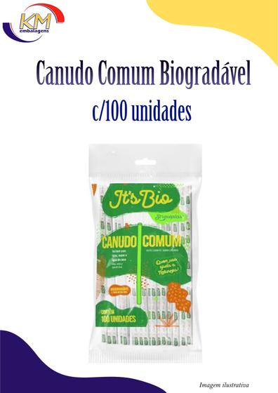 Imagem de Canudo Comum Bio c/100 unidades - Strawplast - canudinho biodegradável (9269)