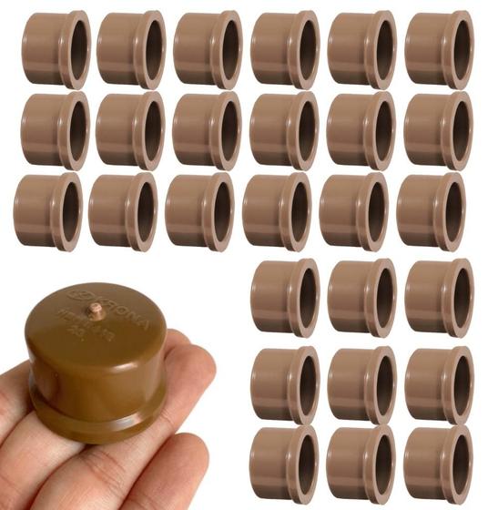 Imagem de Cap Tampão Cano Pvc 1/2" Soldável 20mm kit 50 peças - Krona