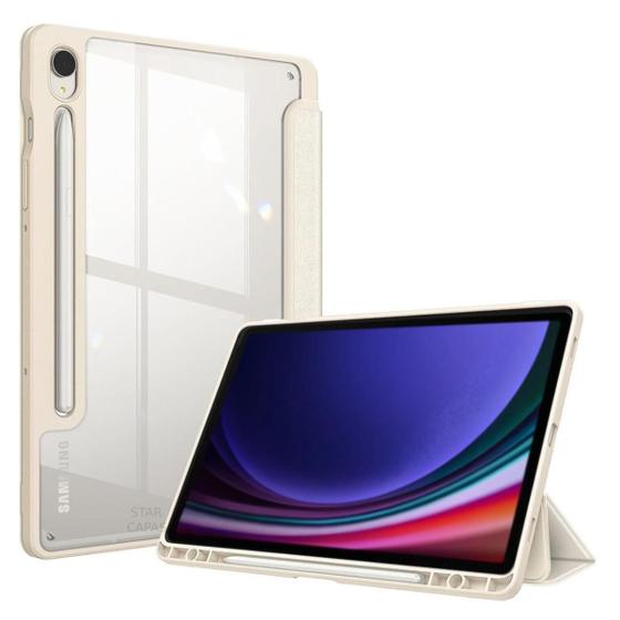 Imagem de Capa Acrílico Slot Tablet Samsung S9 Fe 10.9 X516 Creme