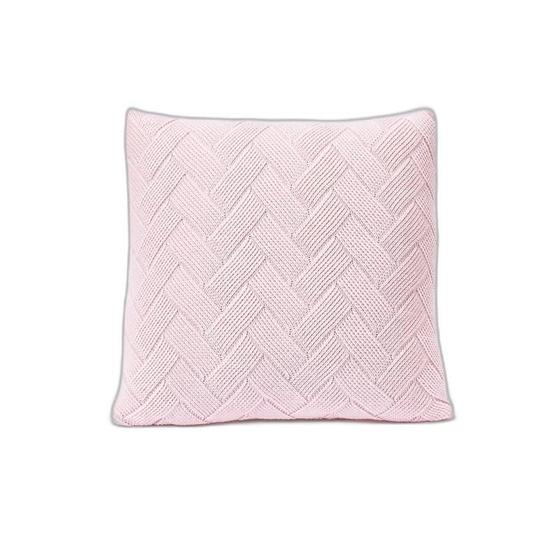 Imagem de Capa Almofada Decoração 45X45 C/Zíper Tricot London Rosa