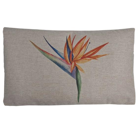 Imagem de CAPA ALMOFADA LINHO RETANGULAR BAGUETE FLORAL 30x50