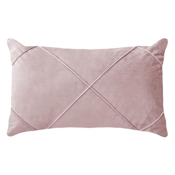 Imagem de Capa Almofada Suede Lisa com Costura Drapeada 48x30