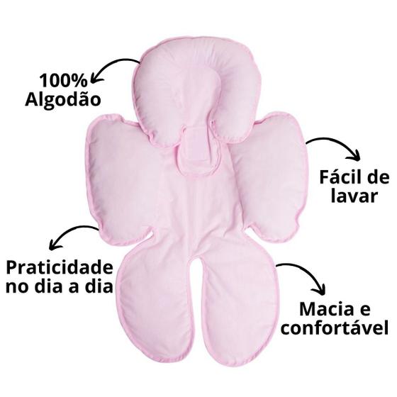 Imagem de Capa anatômica bebê conforto e carrinho almofada de pescoço