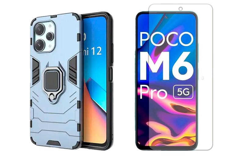 Imagem de Capa Anel Para Xiaomi Poco M6 Pro 5G + Pelicula Hidrogel 