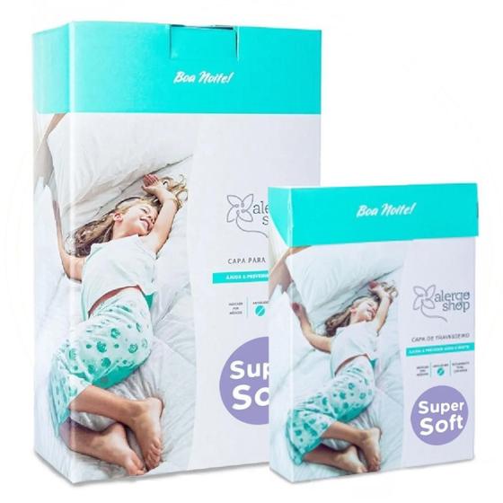 Capa Anti Ácaro Colchão Casal Padrão Super Soft Alergoshop Menor preço em Capa Anti Ácaro Colchão Casal Padrão Super Soft Alergoshop