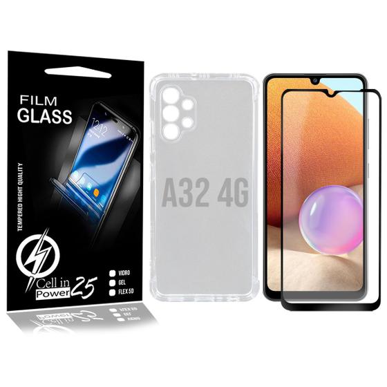 Imagem de capa anti impacto Galaxy A32 4g A325 (Tela 6.4) - Cell In Power25 + PELICULA DE VIDRO 3D