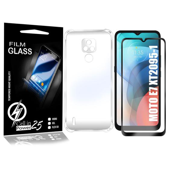Imagem de Capa anti impacto Moto E7 6.5 XT2095  + Pelicula De Vidro 3D - Cell In Power25