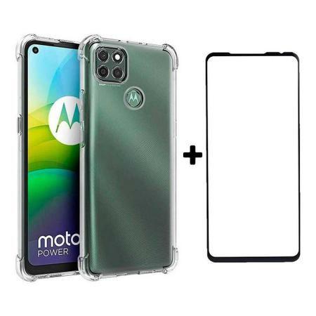 Imagem de Capa Anti impacto Moto G9 Power + Pelicula Vidro Temperado 3D