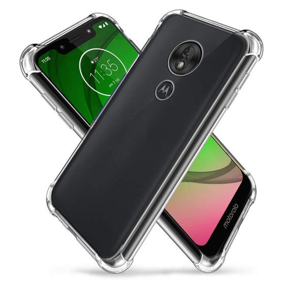 Capa Anti Impacto Motorola Moto G7 Play Transparente Menor preço em Capa Anti Impacto Motorola Moto G7 Play Transparente