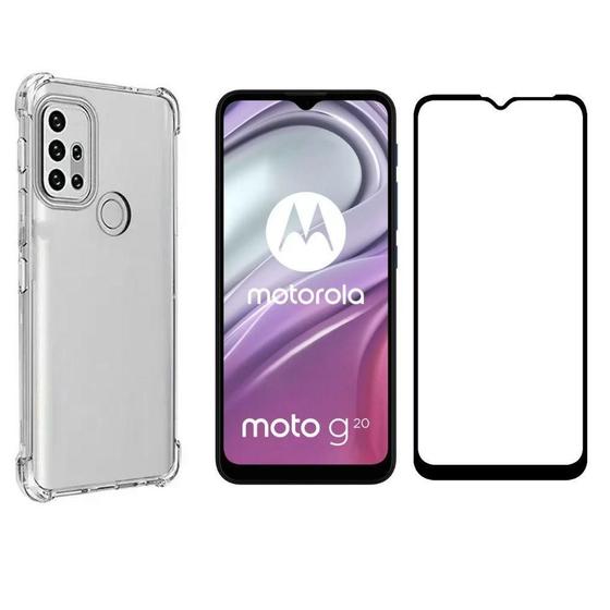 Imagem de Capa Anti Impacto + Película de Vidro 3D Moto G20