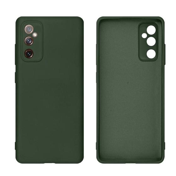 Imagem de Capa anti impacto premium silicone com proteção aveludada, compatível com smartphones Samsung M12, M23