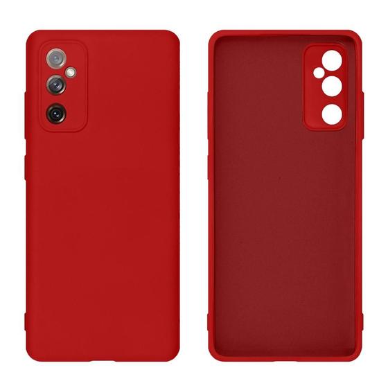 Imagem de Capa anti impacto premium silicone com proteção aveludada, compatível com smartphones Samsung M12, M23