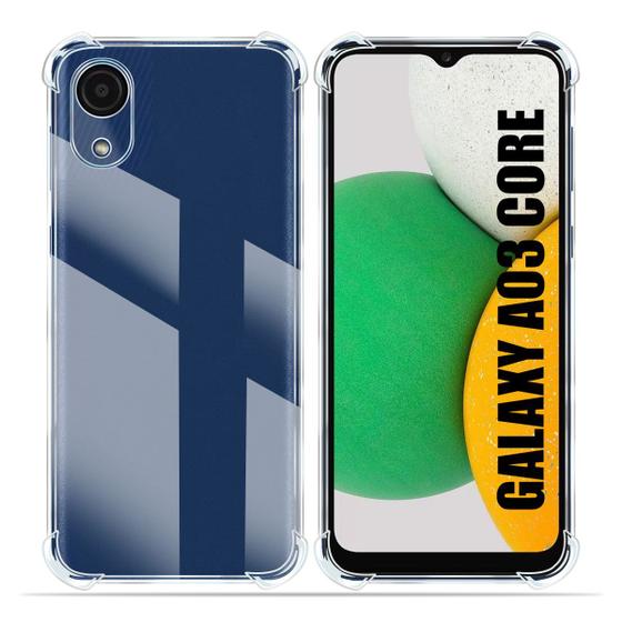 Imagem de Capa anti impacto/SHOCK transparente Para Galaxy A03 Core A032 6.5 - Cell In Power25