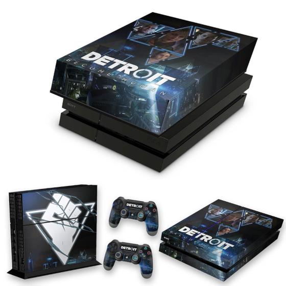 Imagem de Capa Anti Poeira e Skin Compatível PS4 Fat - Detroit Become Human