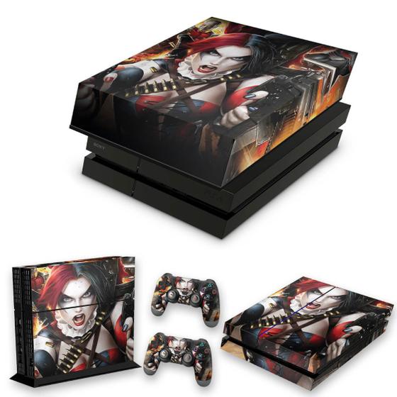 Imagem de Capa Anti Poeira e Skin Compatível PS4 Fat - Harley Quinn - Arlequina B