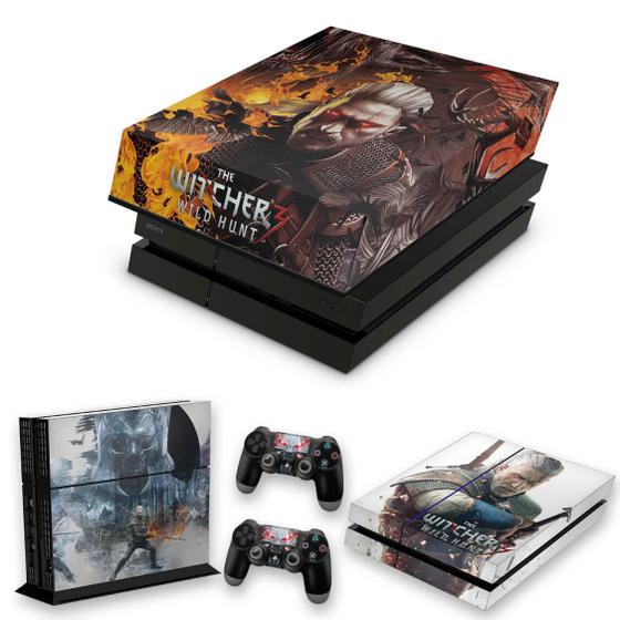 Imagem de Capa Anti Poeira e Skin Compatível PS4 Fat - The Witcher B