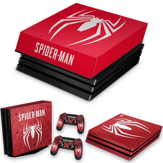 Imagem de Capa Anti Poeira e Skin Compatível PS4 Pro - Spider-Man Bundle