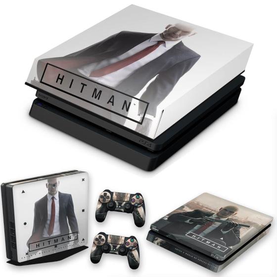 Imagem de Capa Anti Poeira e Skin Compatível PS4 Slim - Hitman 2016