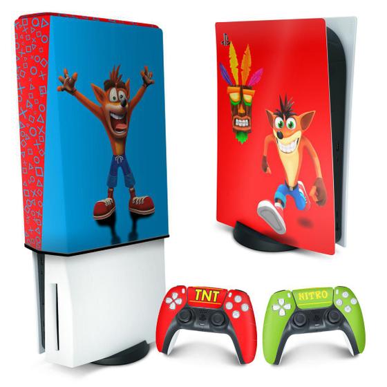 Imagem de Capa Anti Poeira e Skin Compatível PS5 - Crash Bandicoot