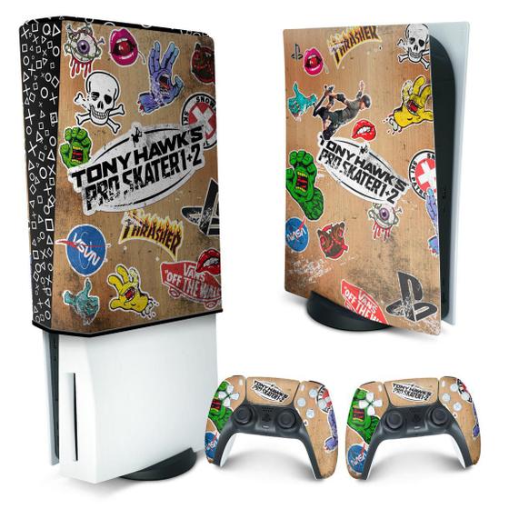 Imagem de Capa Anti Poeira e Skin Compatível PS5 - Tony Hawk's Pro Skater