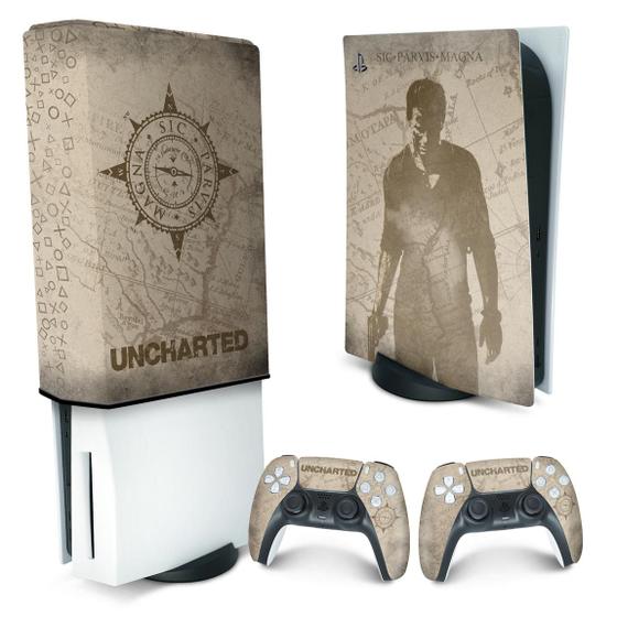 Imagem de Capa Anti Poeira e Skin Compatível PS5 - Uncharted