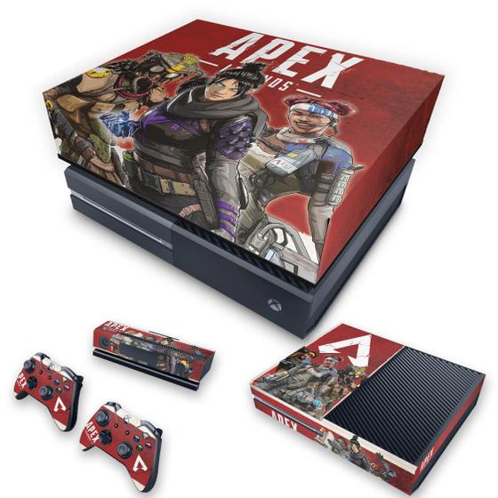 Imagem de Capa Anti Poeira e Skin Compatível Xbox One Fat - Apex Legends