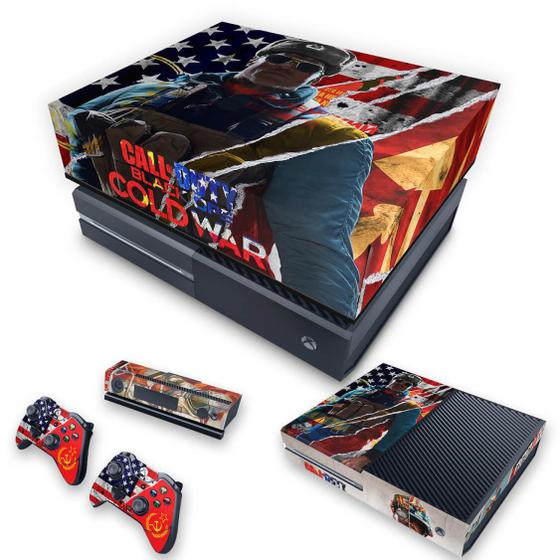 Imagem de Capa Anti Poeira e Skin Compatível Xbox One Fat - Call Of Duty Cold War