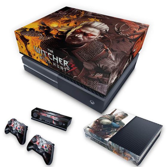 Imagem de Capa Anti Poeira e Skin Compatível Xbox One Fat - The Witcher 3 B