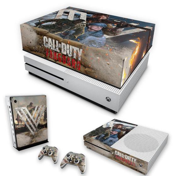 Imagem de Capa Anti Poeira e Skin Compatível Xbox One S Slim - Call of Duty Vanguard