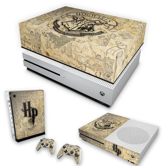 Imagem de Capa Anti Poeira e Skin Compatível Xbox One S Slim - Harry Potter