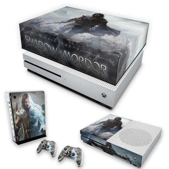 Imagem de Capa Anti Poeira e Skin Compatível Xbox One S Slim - Middle Earth: Shadow Of Mordor