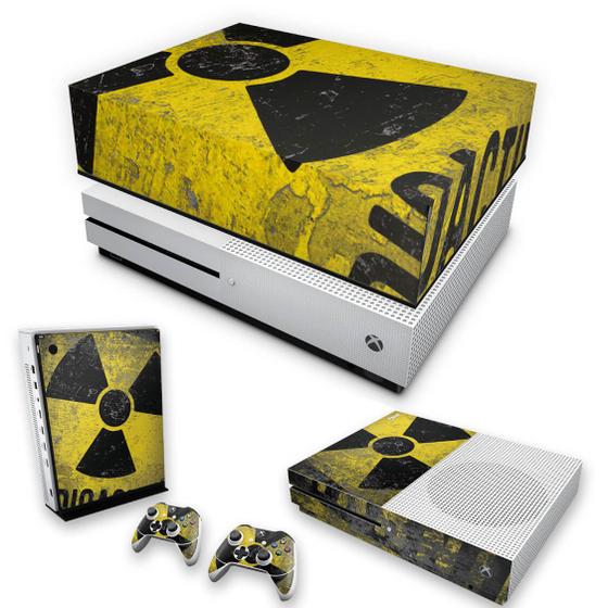 Imagem de Capa Anti Poeira e Skin Compatível Xbox One S Slim - Radioativo