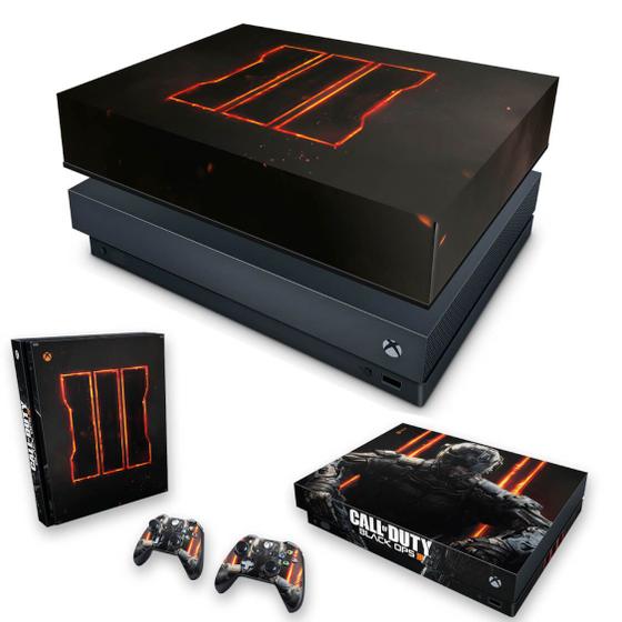 Imagem de Capa Anti Poeira e Skin Compatível Xbox One X - Call Of Duty Black Ops 3