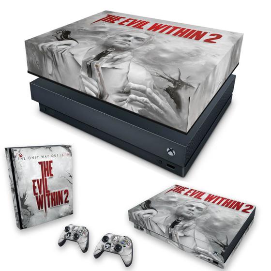 Imagem de Capa Anti Poeira e Skin Compatível Xbox One X - The Evil Within 2