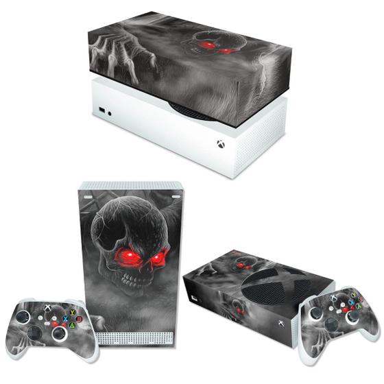 Imagem de Capa Anti Poeira e Skin Compatível Xbox Series S - Caveira Skull