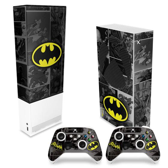 Imagem de Capa Anti Poeira e Skin Compatível Xbox Series S Vertical  - Batman Comics