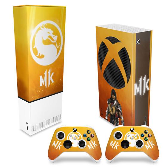 Imagem de Capa Anti Poeira e Skin Compatível Xbox Series S Vertical  - Mortal Kombat 11