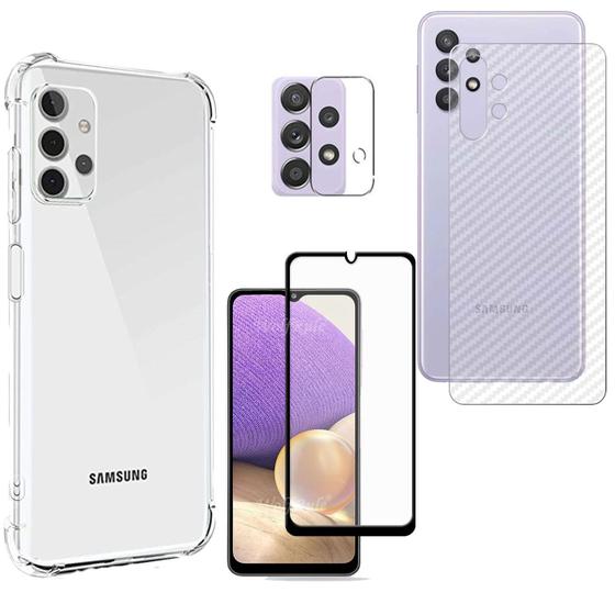 Imagem de Capa Anti Queda Galaxy A32 + Pl 5D + Pl Camera + Pl Traseira