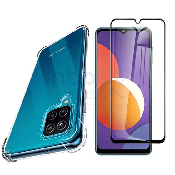 Imagem de Capa Anti Queda + Pelicula 3D Vidro Para Samsung Galaxy M12