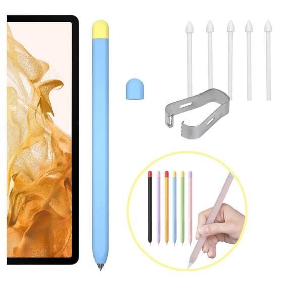 Imagem de Capa antiderrapante + pontas extras para S-Pen Galaxy Tab S8