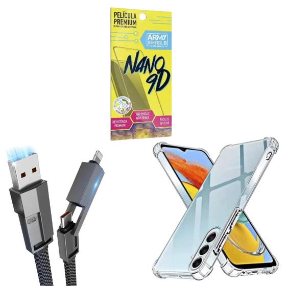 Imagem de Capa Antishock Galaxy A05S + Cabo Tipo-C 4 Em 1 +Pelicula